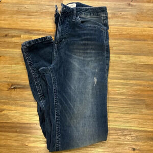 Calvin Klein size‎ 27 high waist ankle skinny distressed jeans.